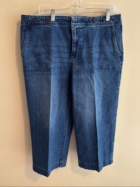 Talbots wide leg crop jean 14P